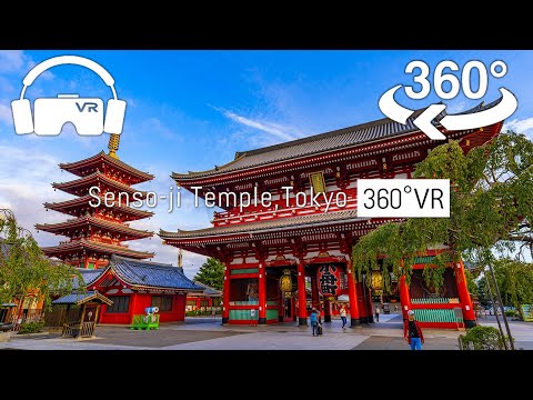 【 Japan-VR video】Senso-ji Temple, Asakusa Kaminarimon,Tokyo 浅草寺 walking [ September ver. ]
