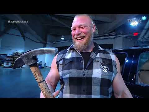 Brock Lesnar Destroys Roman Reigns Car And Security's - WWE Smackdown Live 3/25/22 (Full Segment)