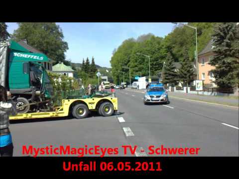 Abtransport vom Unfall LKW in Dieringhausen 06.05.2011