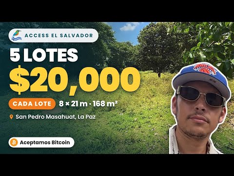 Lotes en Venta en El Salvador por $20,000 🇸🇻 Cerca del Aeropuerto y las Playas! | San Pedro Masahuat