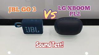 JBL Go 3 Vs. LG xBoom Go PL2 | Bass Sound Test