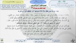 صورة شرح الجامع الكبير سنن الترمذي :باب ماجاء فيمن يطلق امرأته ثلاثا فيتزوجها آخر-الحديث 1139 |ماهر الفحل