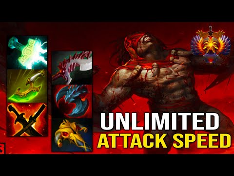 UNLIMITED ATTACK SPEED [ Blood Seeker ] INTENSE CARRY BUILD - DOTA 2 HIGH RANK GAMEPLAY