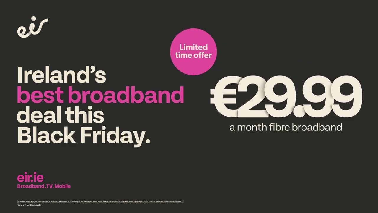 Ireland's best broadband deal this Black Friday