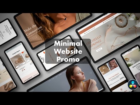 Minimal Website Promo Template | DaVinci Resolve