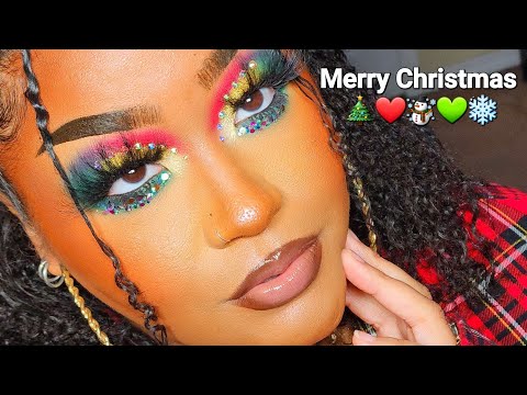 THE PERFECT CHRISTMAS GLAM FOR GETTING KISSED UNDER THE MISTLETOE 👩🏽‍❤️‍💋‍👨🏽