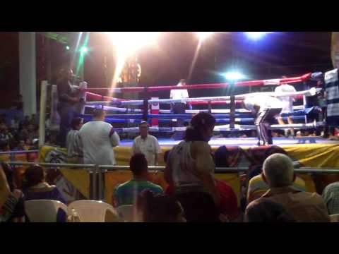 Boxeador nicaragüense  René Alvarado. Duelo con Eusebio Osejo. Nicaragua
