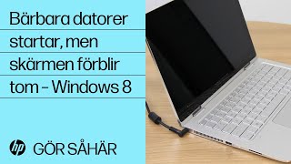 Bärbara datorer startar, men skärmen förblir tom – Windows 8