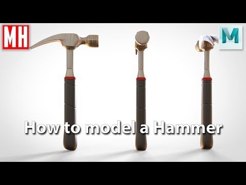 How to model a Hammer in Maya 2019