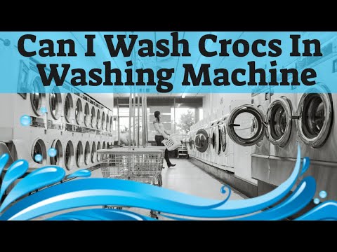 YouTube video about: Can you put crocs in the washing machine?