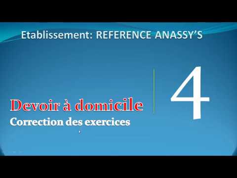 CE4 la langue française ( devoir à domicile - correction)