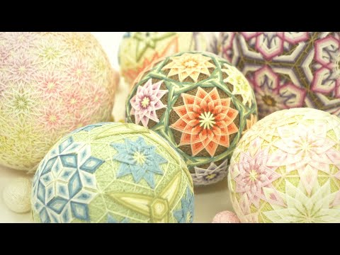 Sanuki Kagari Temari  Embroidered Hand Balls