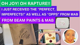 I just received the “Perfect-Imperfects” from Beam Paints and Opps from MABs metallic paints!
