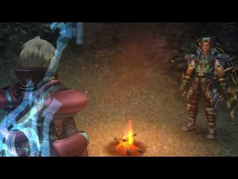(Wii) Xenoblade Chronicles HD Cutscene 023d - Resting in Tephra Cave - JAPANESE