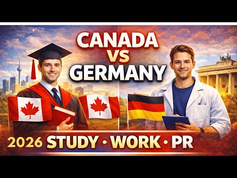 CANADA VS GERMANY 2026 – STUDY, WORK & PR 2026 COMPLETE GUIDE