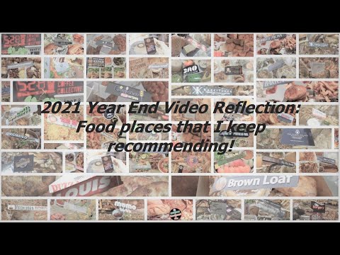 Vídeo Reflexão de Fim de Ano de 2021: Lugares gastronômicos que continuo recomendando!