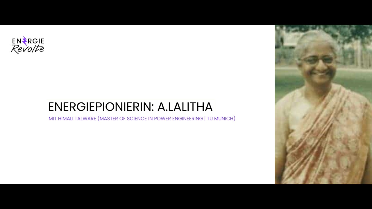 PIONIERIN DER ELEKTROTECHNIK UND INDIENS ERSTE INGENIEURIN: A. LALITHA