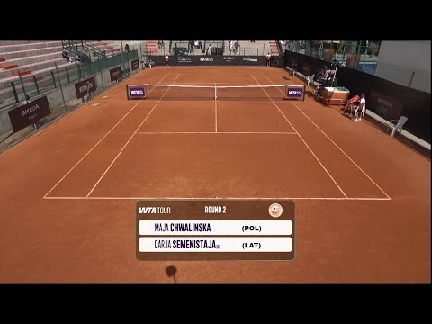 Maja Chwalinska (POL) vs (2) Darja Semenistaja (LAT) - Game, Set and Match Point