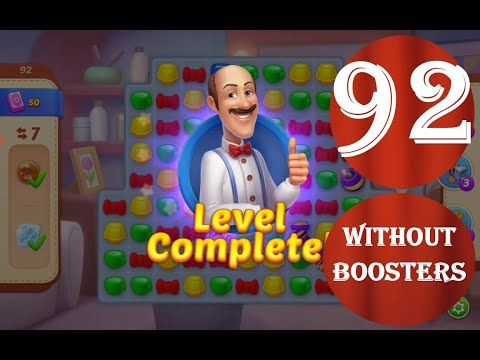 Homescapes Level 92 - [12 moves] [2022] [HD] solution of Level 92 Homescapes[No Boosters]