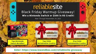 ReliableSite is Giving Away a Nintendo Switch in Our November Giveaway