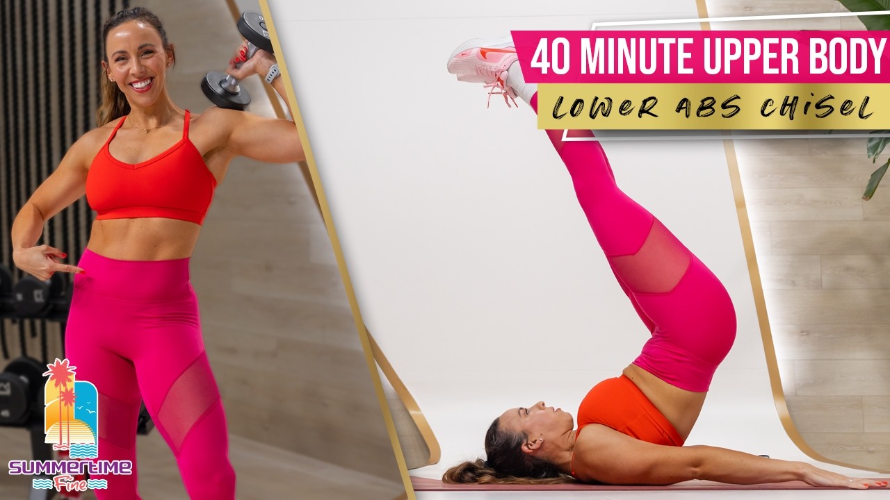 Dumbbell Upper Body & Lower Abs Chisel! 40 Minutes to Your Best Upper Body and Abs!