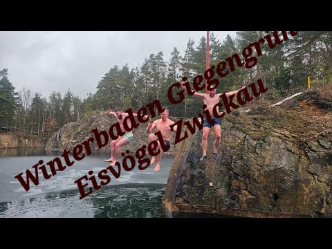Giegengrün Steinbruch Tauchclub Flipper Eisbaden Eisvögel Zwickau🏊🏊