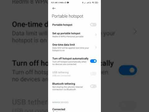 How To Set up WLAN Hotspot Maximum connections device Limit of connected devices in  Redmi 9 power