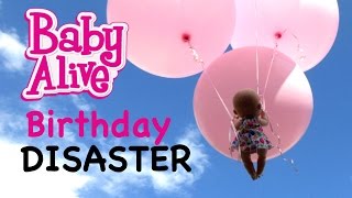 BABY ALIVE Emma Jane's Birthday Party Almost Ends In Disaster!