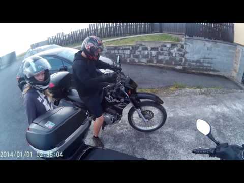 Motovýlet - Kymco Downtown 125, Yamaha WR125R(Sjcam sj4000)