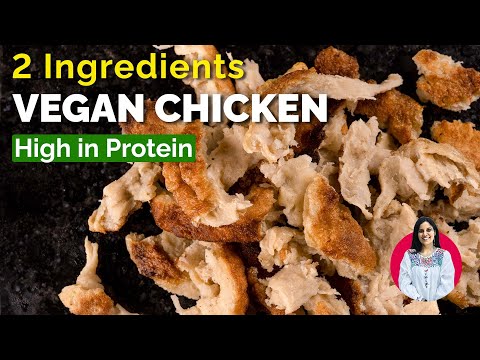 Vegan chicken with only 2 ingredients at home |Homemade seitan recipe for beginners