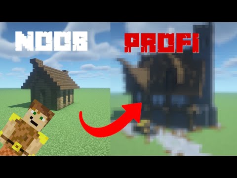 Survivalhaus in 4 verschiedenen Schwierigkeitsgraden bauen | Minecraft 1.18 | Survivalhaus bauen