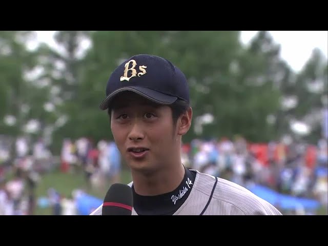 バファローズ吉田一投手ヒーローインタビュー 2014/8/6 F-Bs