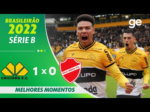 Gols e lances de Criciúma x Vila Nova-GO