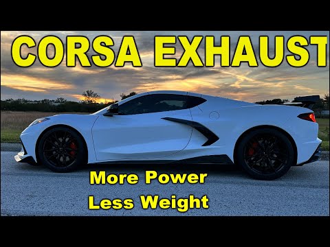 Corsa Exhaust for a C8 + Before after Dyno !