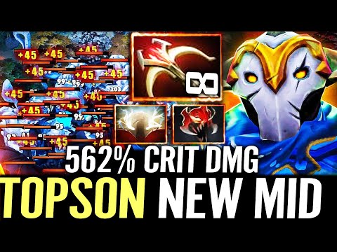 🔥 TOPSON Sven NEW MID 562% CRIT — Daedalus + God's Strength Max Cleave vs CK Dota 2 Pro