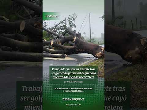 La primera persona fallecida por el sistema frontal en la Region del Biobio es de Negrete