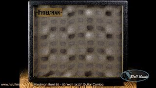 Video thumbnail for Friedman Runt 50 - 50 Watt 1x12" Guitar Combo by N Stuff Music