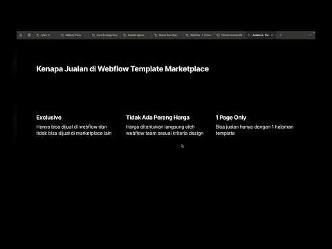 Foto kelas Webflow Template: Tips & Trik Approve Webflow Marketplace