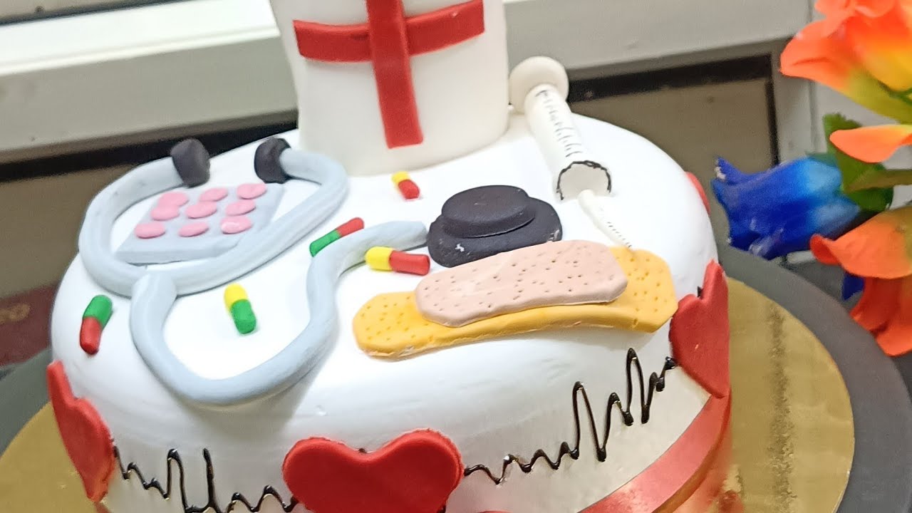 How to make MEDICAL -GRADUATION 🏥💊-Dream Cake 🏥💊 studio 🏥 Sami Foundant Cake 🎂 q🏥💊