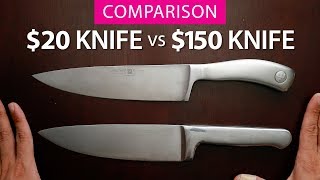 $150 Kitchen Knife vs $20 Kitchen Knife: Wufthof Culinar vs KitchenAid Forged Series Chef's Knife