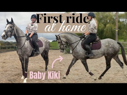 1st Ride at Home On My New Baby Horse!