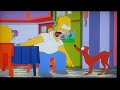Homer Is Trying To Teach The Dog To Sit