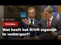 Van Houwelingen tegen De Jonge: Waarom mogen we deze cijfers niet hebben?