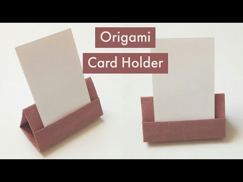 Easy Origami Card Holder | DIY Place Card Holder | Easy Card Stand #origami #cardholder