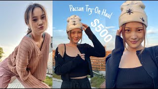 Pacsun Try-On Clothing Haul Fall Lookbook OOTD fashion shopping LAhearts Kendall Kylie