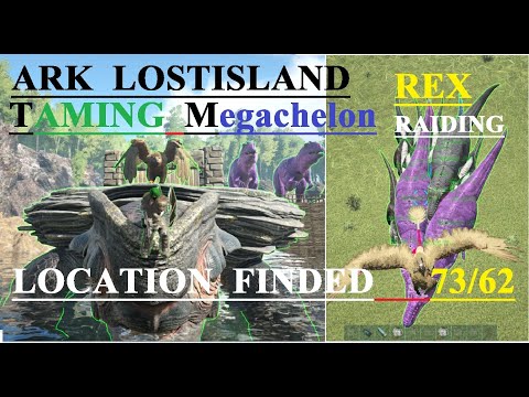 ARK LOST ISLAND first time Taming Megachelon anf rex riding @GBVYT 4/26/2022