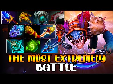 THE MOST EXTREMELY BATTLE [ Slark ] INTENSE CARRY TEAM FIGHT LATE GAME - DOTA 2 GAMEPLAY