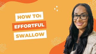 How to Do an Effortful Swallow | Dysphagia Exercises