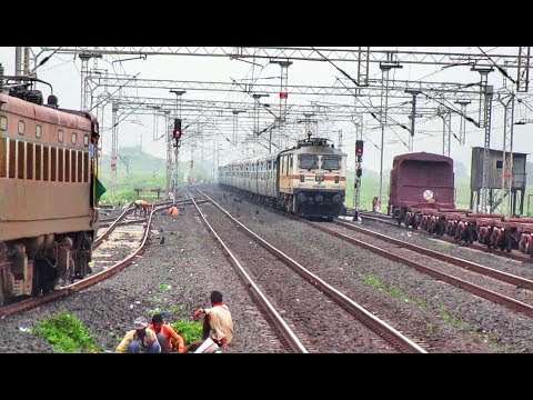 Legendary 12472 Swaraj Express with WAP-7 in ICF Avatar | Indian Railways