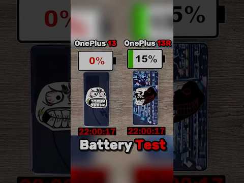 ONEPLUS 13 VS ONEPLUS 13R BATTERY 🔋 TEST?